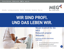 Tablet Screenshot of meg.de